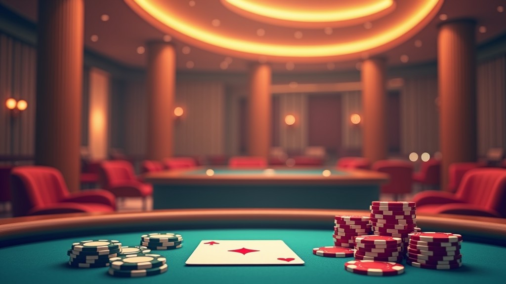 Casinotafels met blackjack en roulette spellen